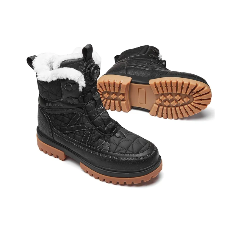 JEEP SPIRIT Snow Boots Men Classic Black-2