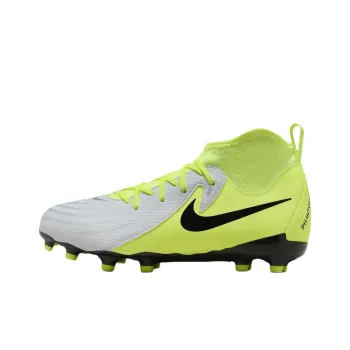 Nike Phantom Luna 2 Anti Slip Wear Resistant High Top Kids' Soccer Shoes Neon Yellow Teenagers