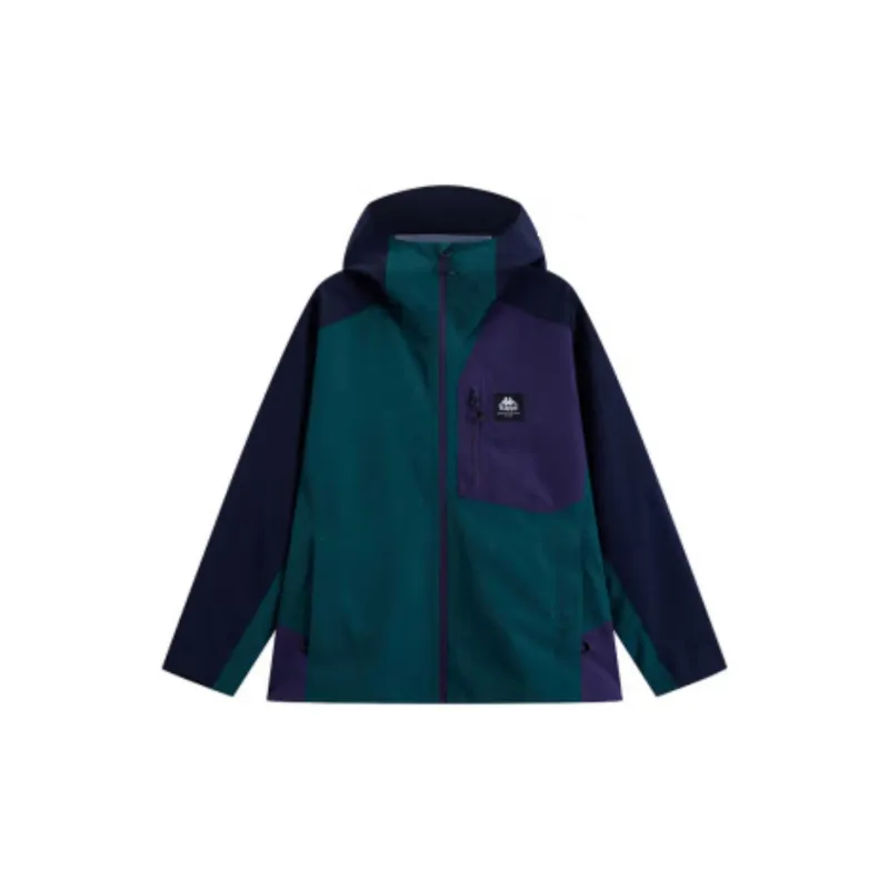 Kappa Waterproof And Windproof Windbreaker Jacket Men's Green Comes With Necklace-1