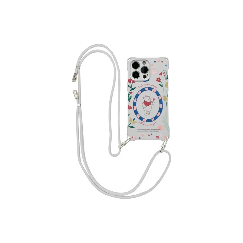 Disney Silicone Material Lanyard Crossbody Cute Phone Cases Compatible With Apple 16 Pro Max/Pro/Plus/15/14/13-4