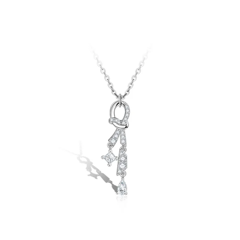 CHIEMOT S925 Silver Collarbone Chain Women's-4