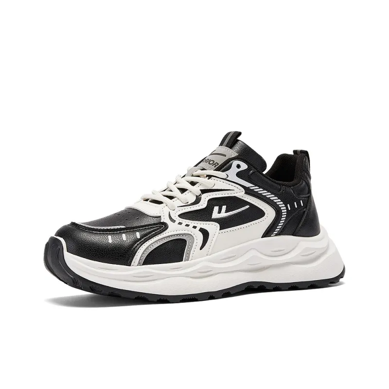 WARRIOR Chunky Sneakers Men Low Top Black Rice-1