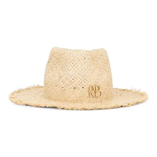 RUSLAN BAGINSKIY Straw Bucket Hats Women's Beige