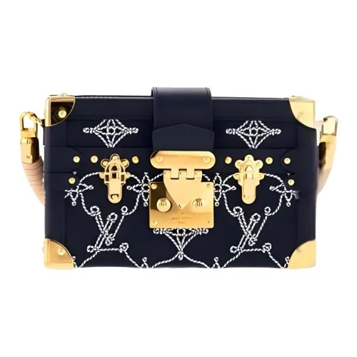 LOUIS VUITTON Petite Malle Souple Monogram Empreinte Black