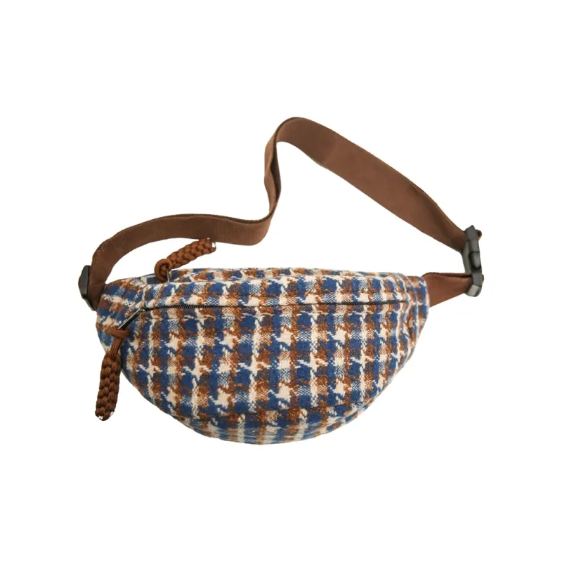 DCLOUD Woolen Sling Bag Women's Yellow/Blue-4