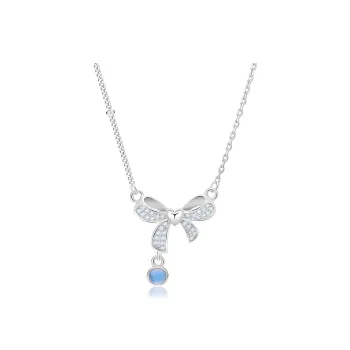 CLARKIA FLOWER 925 Sterling Silver Necklaces Women's