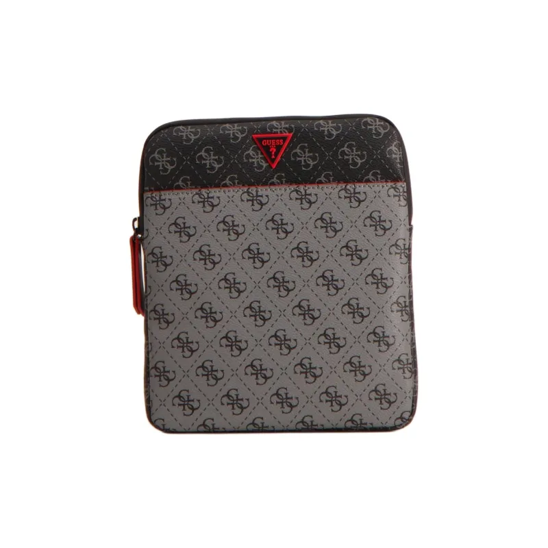GUESS Polyurethane Crossbody Bag Shoulder Bag Regular Men's Gray & Multicolor-2