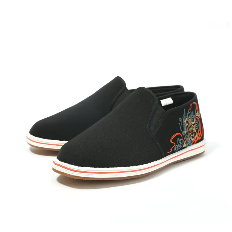 Old Meihua Casual Shoes Men's Black-2