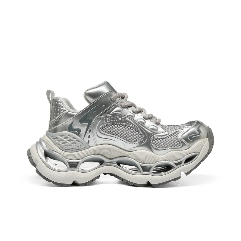 LEECAT STUDIO Coverage Height Increasing Abrasion Resistant Breathable Low Top Chunky Sneakers Unisex-7