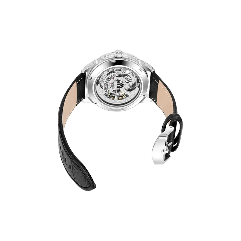 LIBER AEDON Wrist Watch Mechanical Movement Cut Out Dial Men's Watches-3