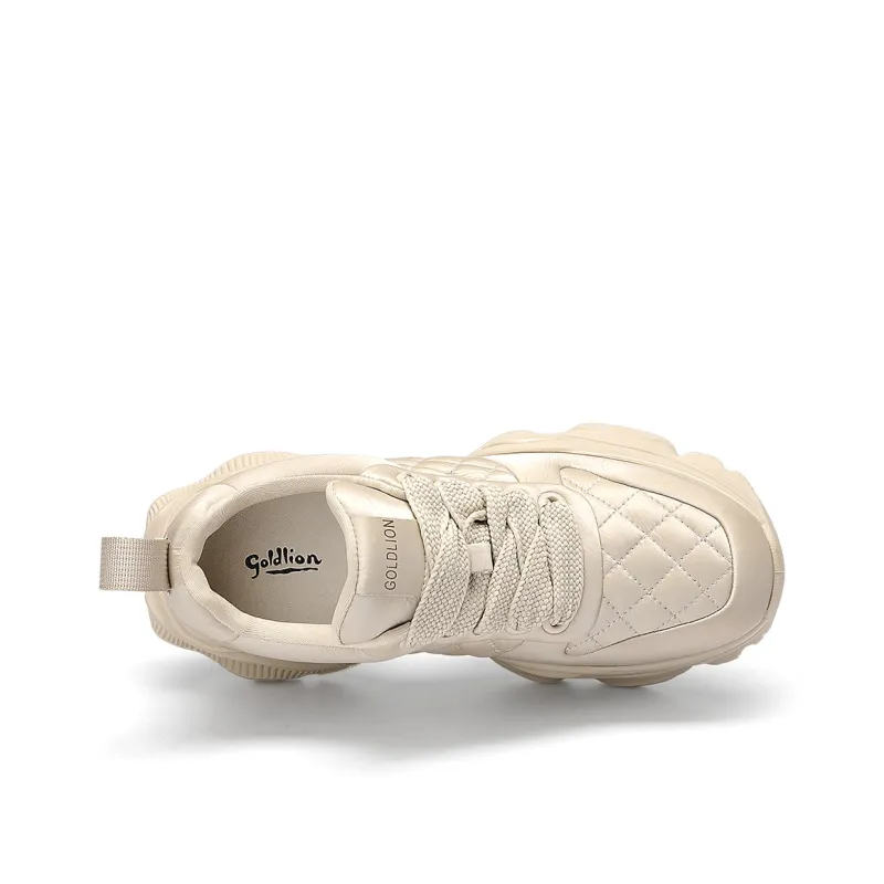 GOLDLION Slip Resistant Cushioning Low Top Chunky Sneakers Women's-7