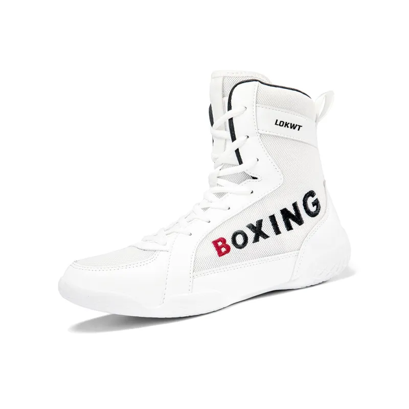 LOKWT Anti-Slip And Wear-Resistant Coverage High-Top Training Shoes Men's-1