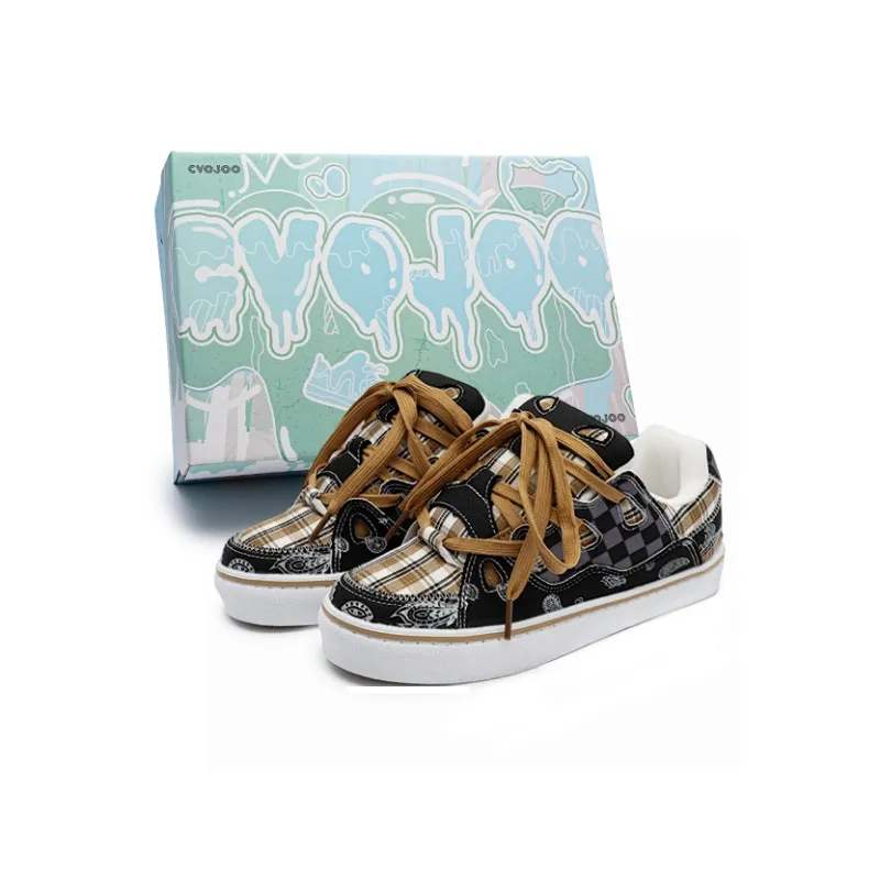CVOJOO Non-slip Lightweight Low-Top Skateboard Shoes Unisex-40