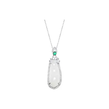 BUDOUXIAOAI Chalcedony Necklaces Unisex