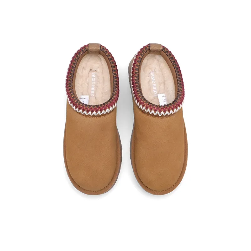 BASIC HOUSE Wrap-toe Slippers Women's Chestnut-2