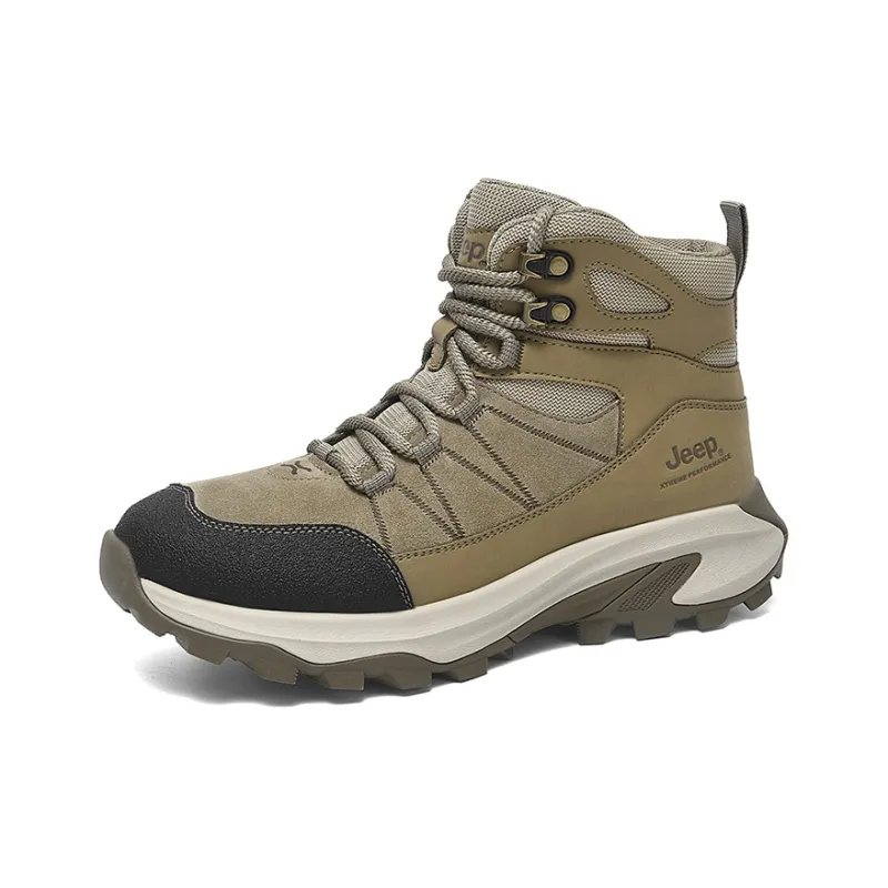 Jeep Cushioned Slip-Resistant Mid-Top Hiking Shoes Men's-0