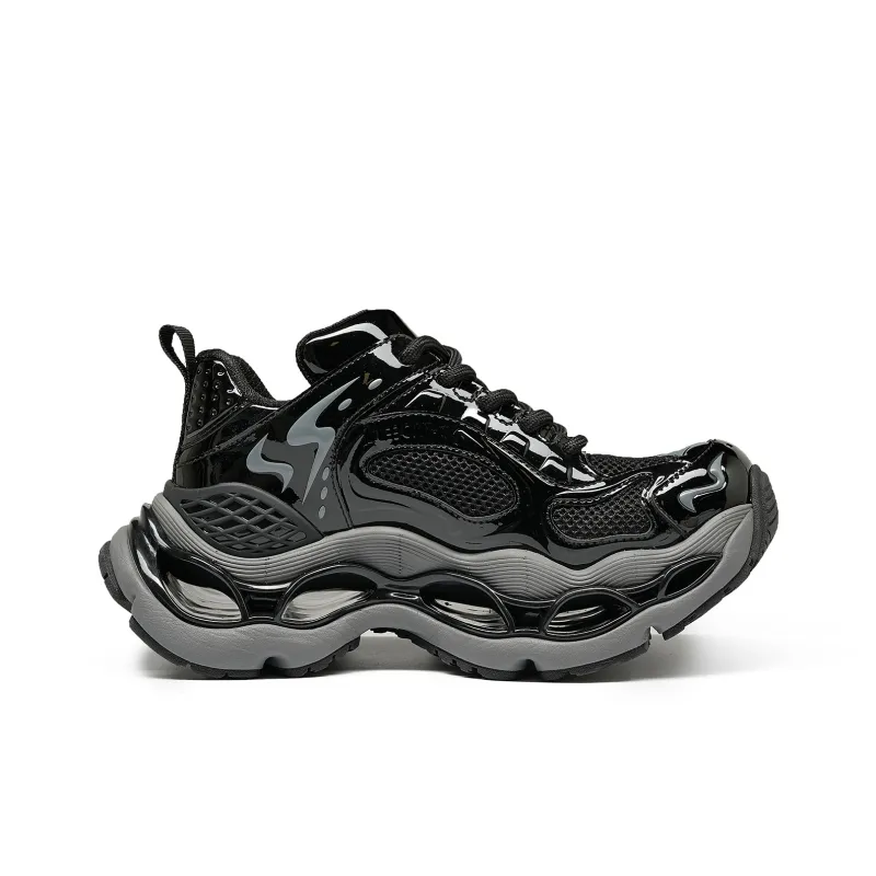 LEECAT STUDIO Coverage Height Increasing Abrasion Resistant Breathable Low Top Chunky Sneakers Unisex-1