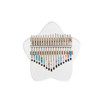 XIANSHIYIN Acrylic Material Kalimba Lucky Star Appearance Fully Transparent Thumb Piano