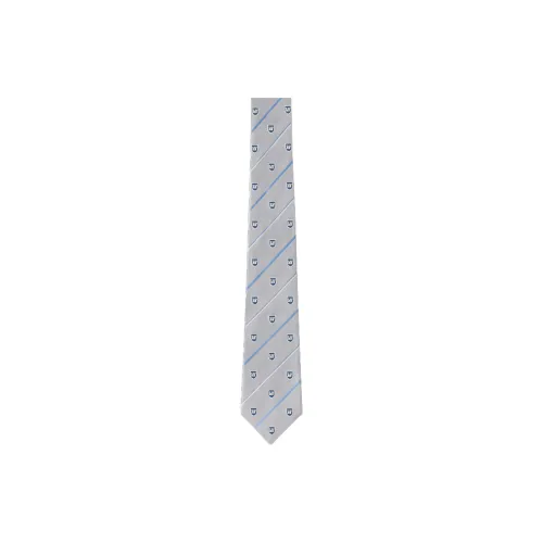LOUIS VUITTON Silk Ties Men's Light Gray