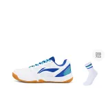 White Blue+Sports Socks
