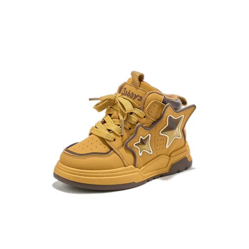 Babaya Slip Resistant Anti Kick Abrasion Resistant Thermal High Top Kids' Skateboarding Shoes Kids'-7