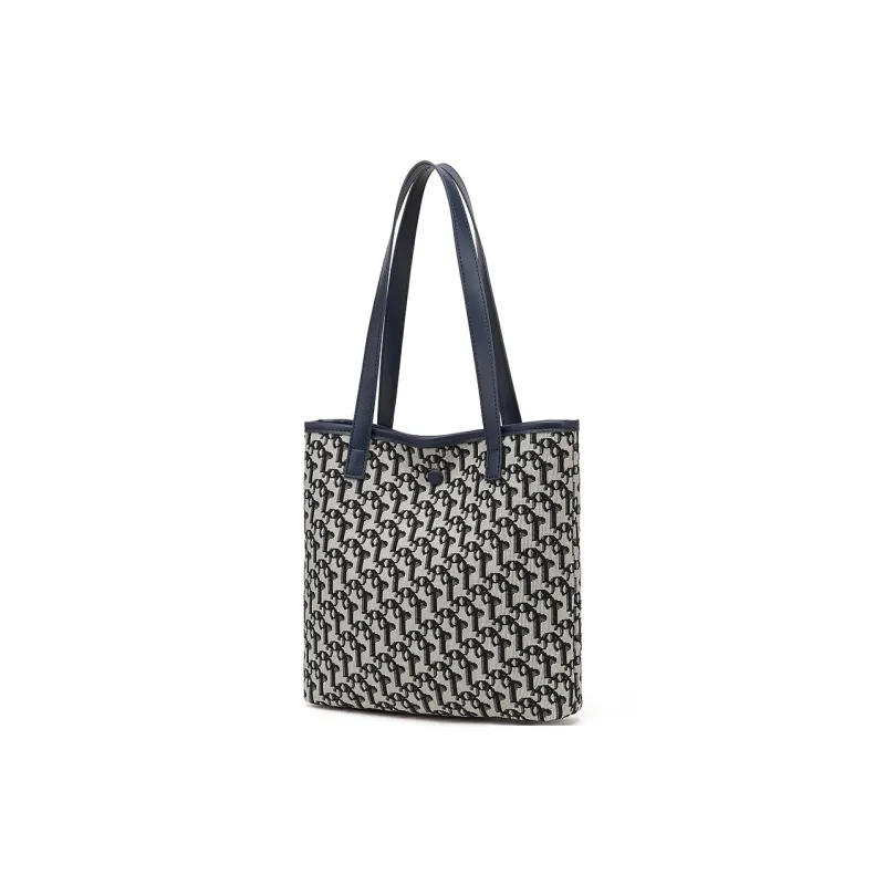 CORALDAISY Fabric Shoulder Bags Handbags Regular Women's Mousse Black/Harbor Blue-6