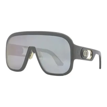 DIOR Plastic Irregular Shape Sunglasses Women's Gray