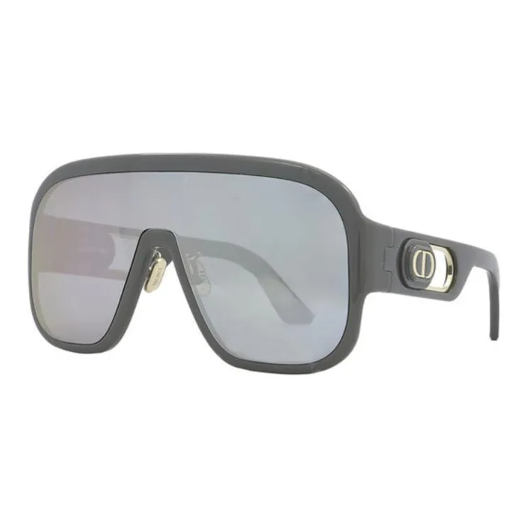 DIOR Plastic Irregular Shape Sunglasses Women's Gray-0