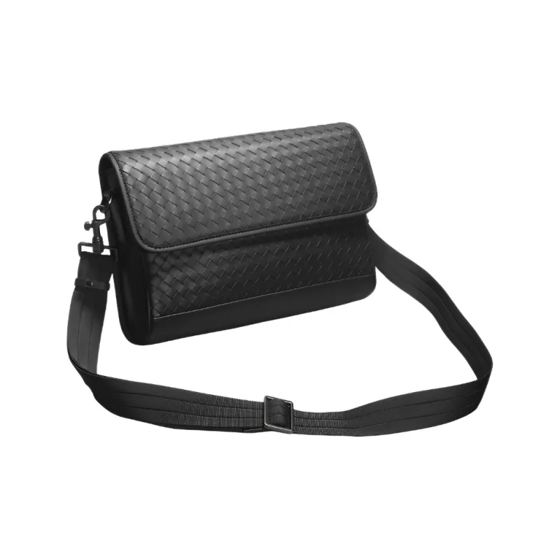 ROSEROOEN Cow Leather Shoulder Bag Regular Men's Black-0