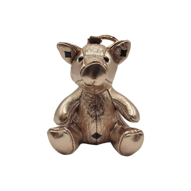 MCM Metal Keychains Women's Gold-0