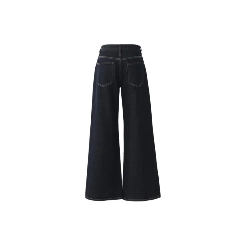 Kazakhstan Jeans Unisex Black Blue-9