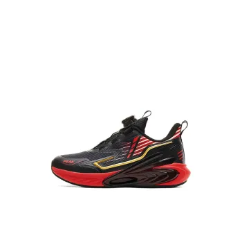 PEAK State Pole Anti Slip Wear Resistant Low Top Kids' Running Shoes Black Kids'