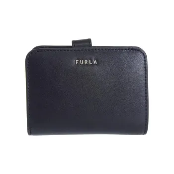 Furla Leather Wallets Card Holders Small Size Women's Black