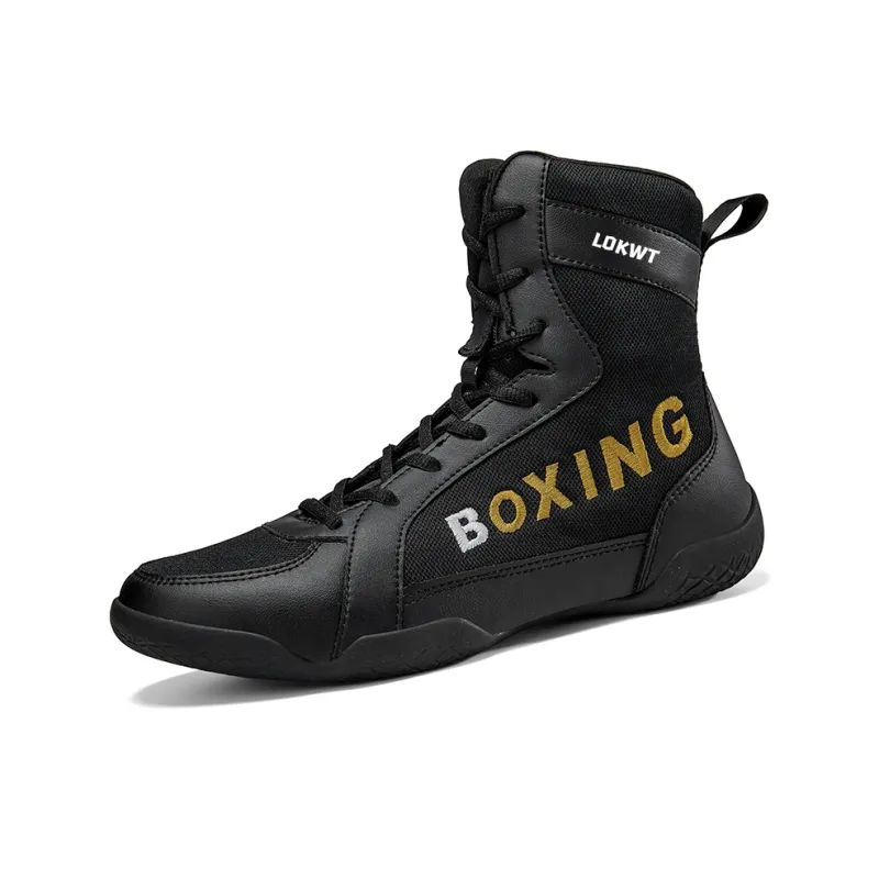LOKWT Anti-Slip And Wear-Resistant Coverage High-Top Training Shoes Men's-5