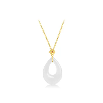 YINXIANGMOU Hetian Jade Necklaces White Jade Women's