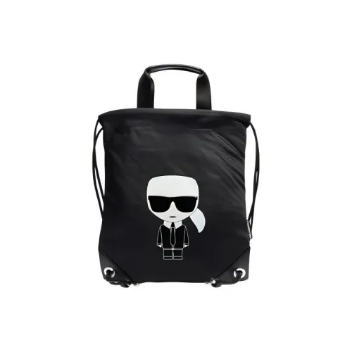 KARL LAGERFELD Nylon Backpack Women's Black