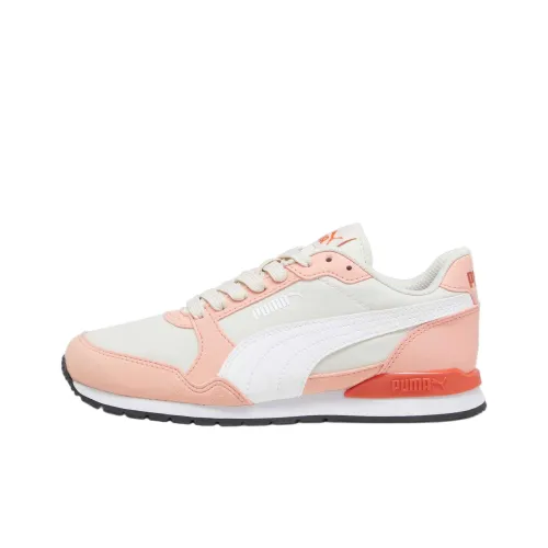 PUMA Kinder St Runner V3 Nl Jr Anti-Slip Wear-Resistant Low-Top Kids Lifestyle Shoes Pink White Teenagers