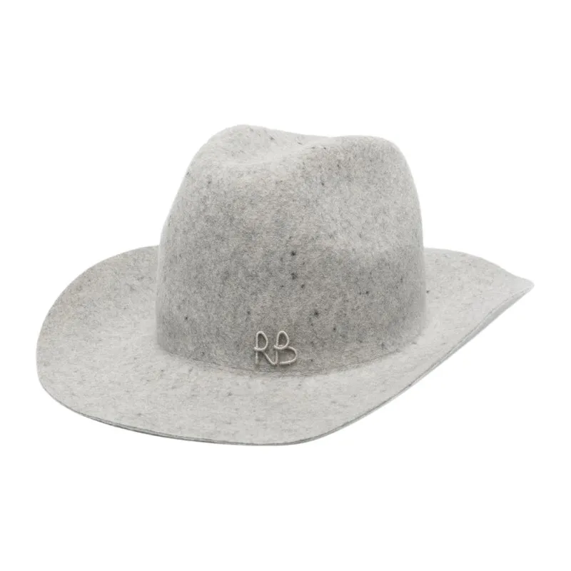 RUSLAN BAGINSKIY Embroidered logo Fedora Hat-0