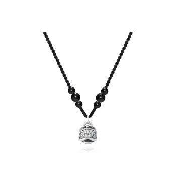 Master Kim Ebony Wooden Necklaces Unisex