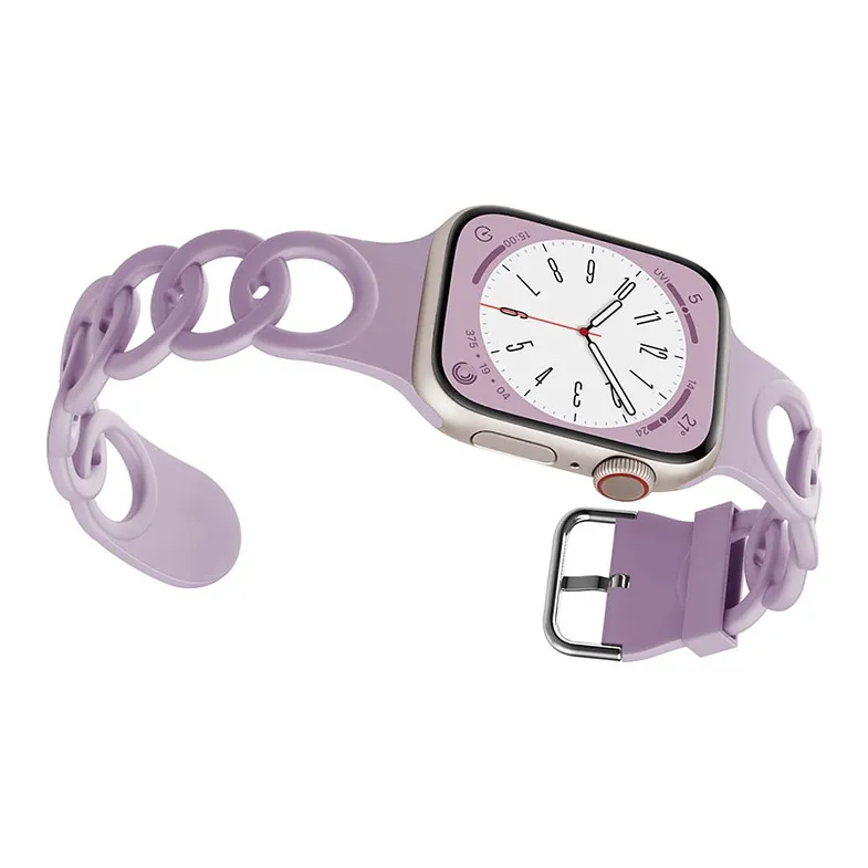 ZHENGGUANG Watch Band Apple Compatibility 38 49mm Silicone Material-22