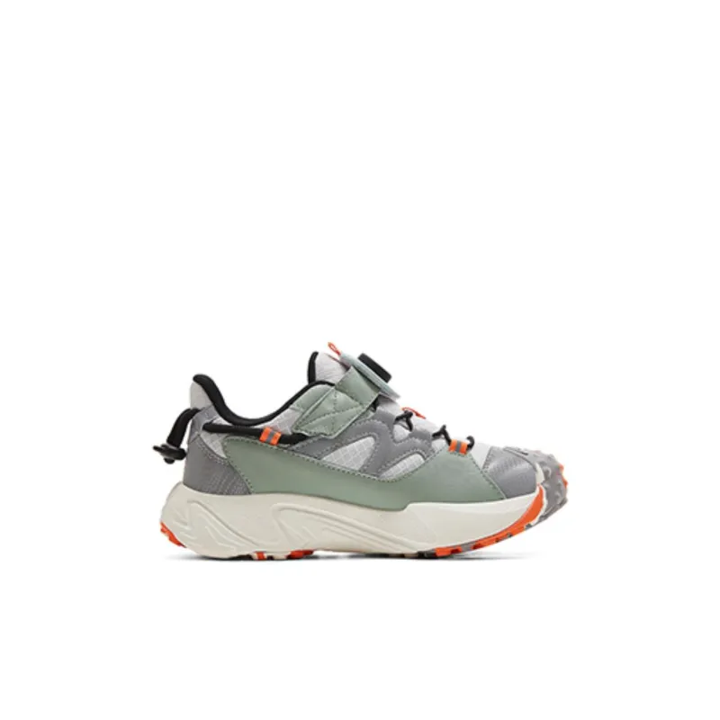 PEAK Anti Slip Wear Resistant Low Top Kids Lifestyle Shoes Light Gray Kids'-1