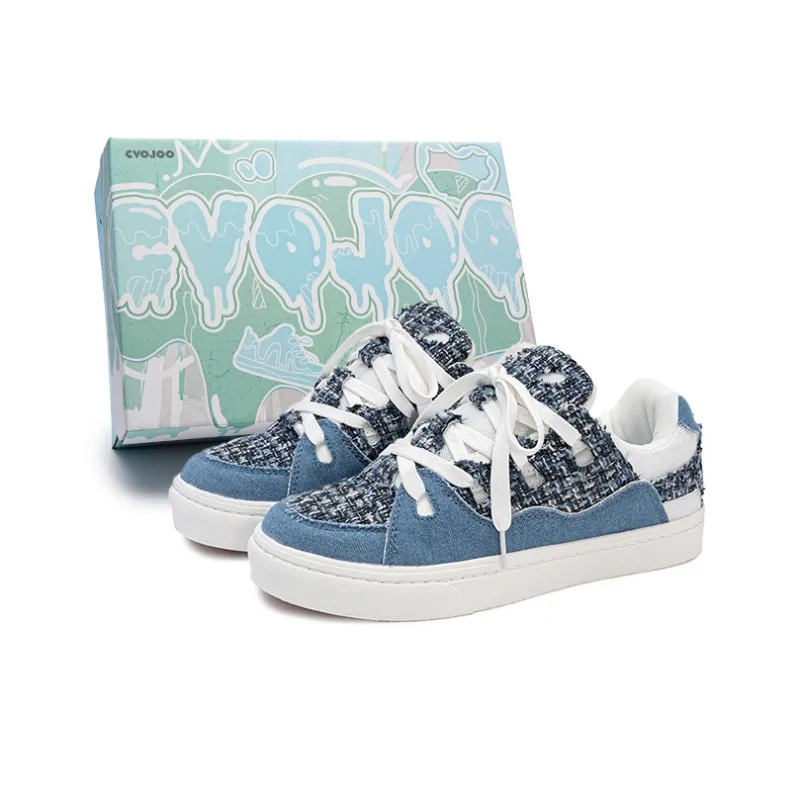 CVOJOO Non-slip Lightweight Low-Top Skateboard Shoes Unisex-35