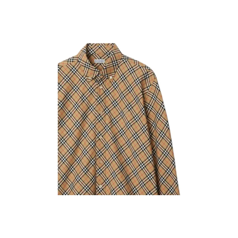 Burberry Checked Long Sleeved Shirt-4
