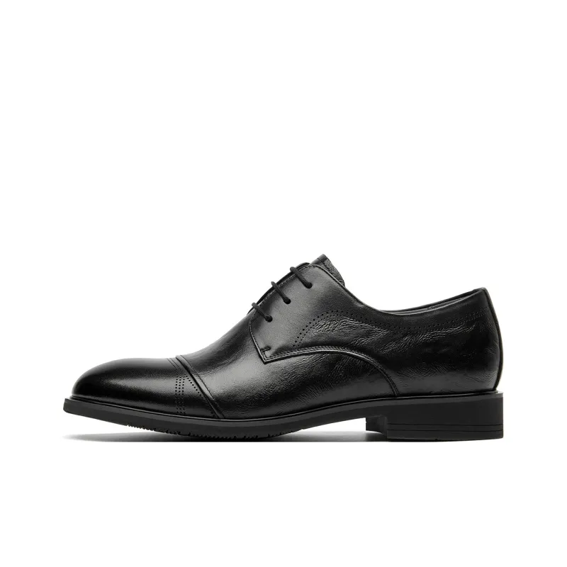 Spider King Dress Shoes Men Low Top Black/Brown-0