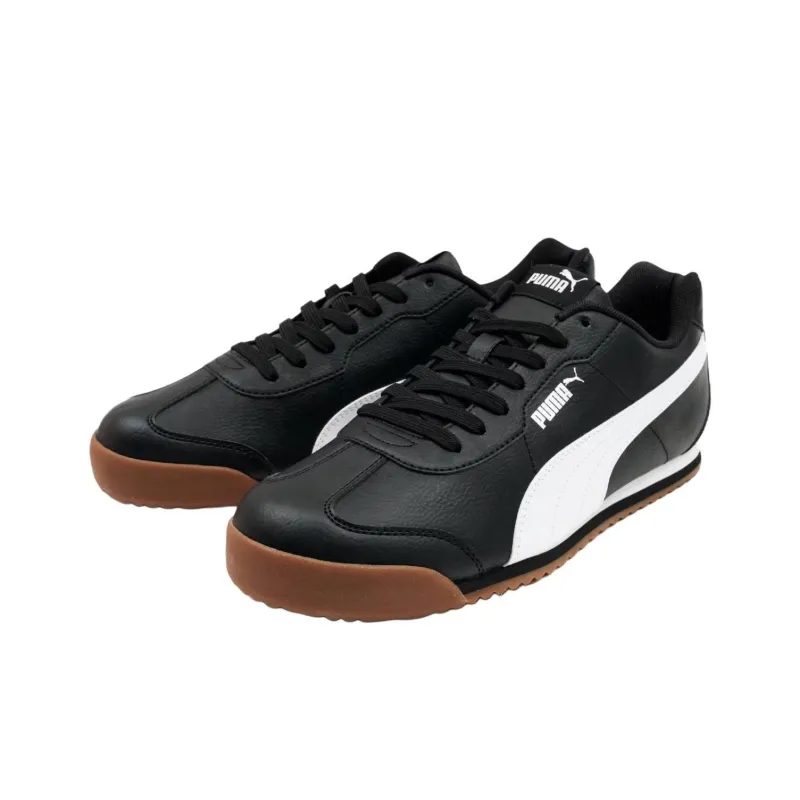 PUMA Turino Anti Slip Wear Resistant Low Top Casual Shoes Men's Black White-3