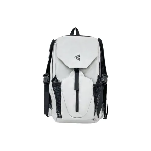 BRABOSTON Oxford Backpack Unisex Light Gray/Dark Gray/Black/Red