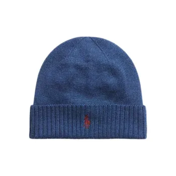 Polo Ralph Lauren Pony Embroidered Turn Up Hem Beanie