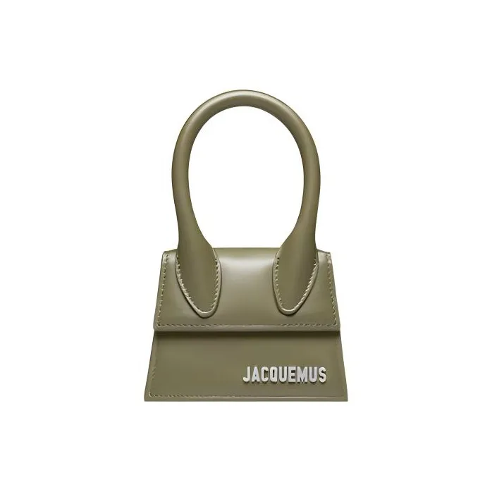 Jacquemus Cow Leather Shoulder Bag Crossbody Bag Handbag Mini Women's Khaki-0
