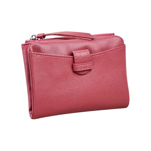 DIFENISE Top Grain Sheepskin Wallet Small Size Unisex Multicolor