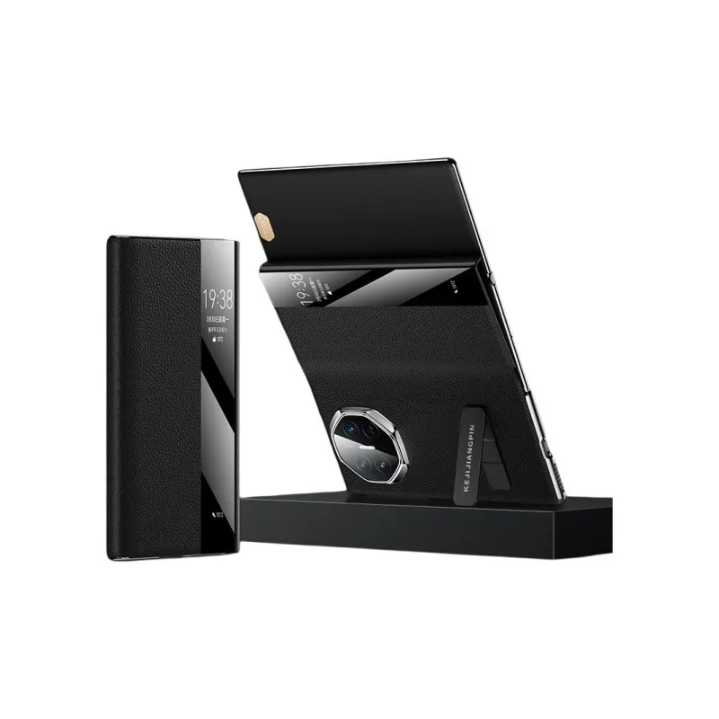 Mivana Leather Material Incoming Call Without Flap Phone Cases Compatible With Huawei Mate XT Business Formal-3